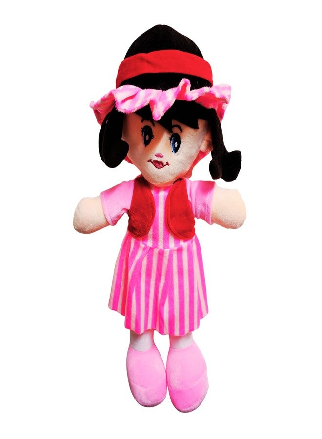 KARBD دمية كاربد المصنوعة من قماش ناعم للغاية، دمية فتاة محشوة لطيفة قابلة للغسل، لعبة قطيفة ناعمة ومريحة للأطفال الصغار والرضع والفتيات - Image 2